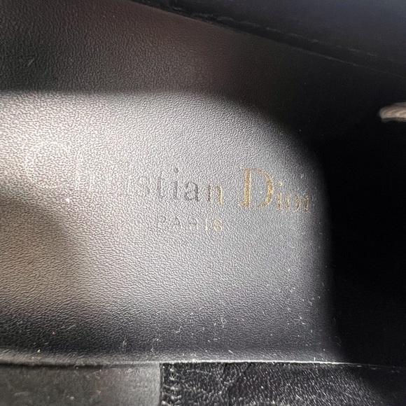 CHRISTIAN DIOR Navy Blue Walk'N'Dio Logo Trainers Made in Italy Marked as 37-7US - Picture 12 of 16